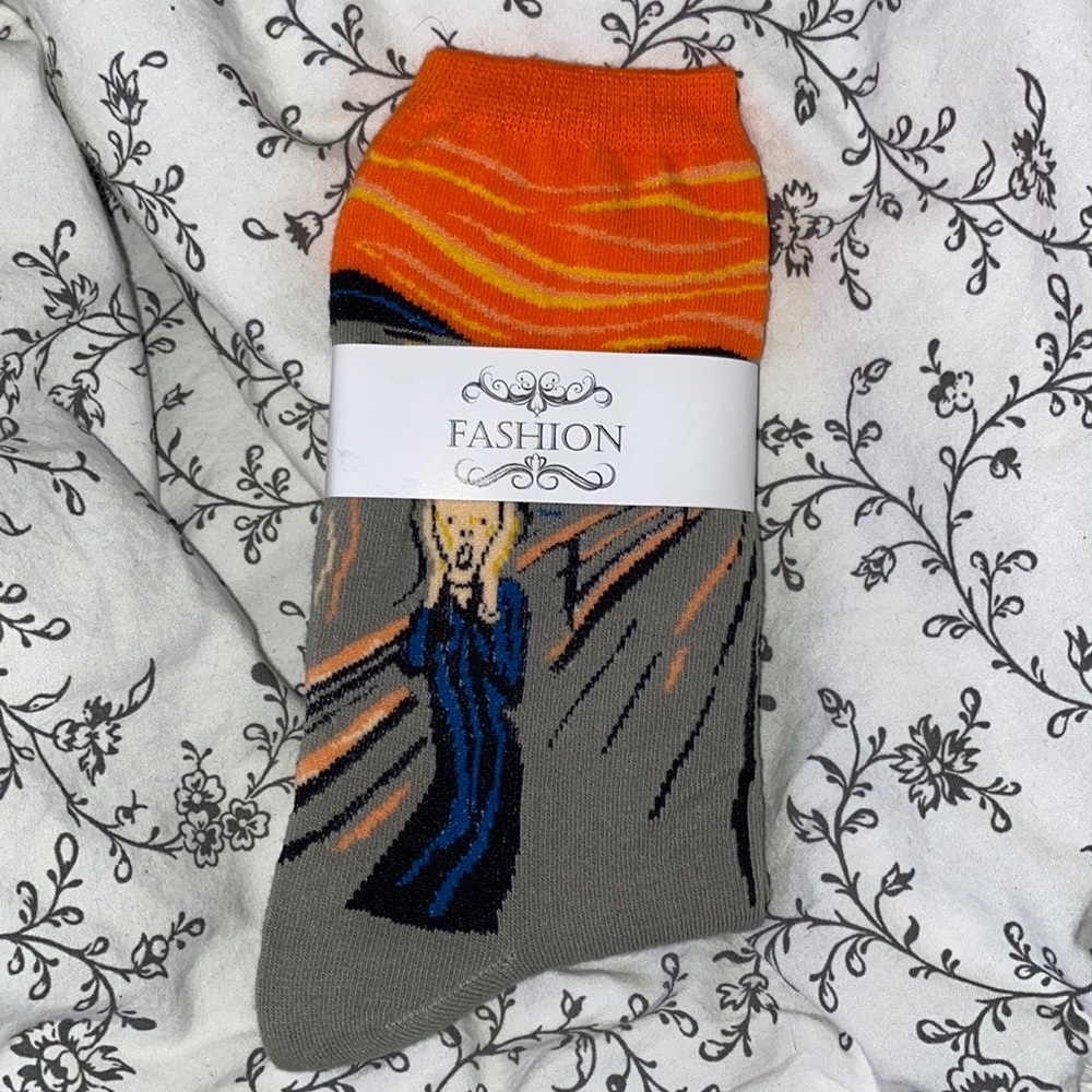 “The Scream” Art Socks